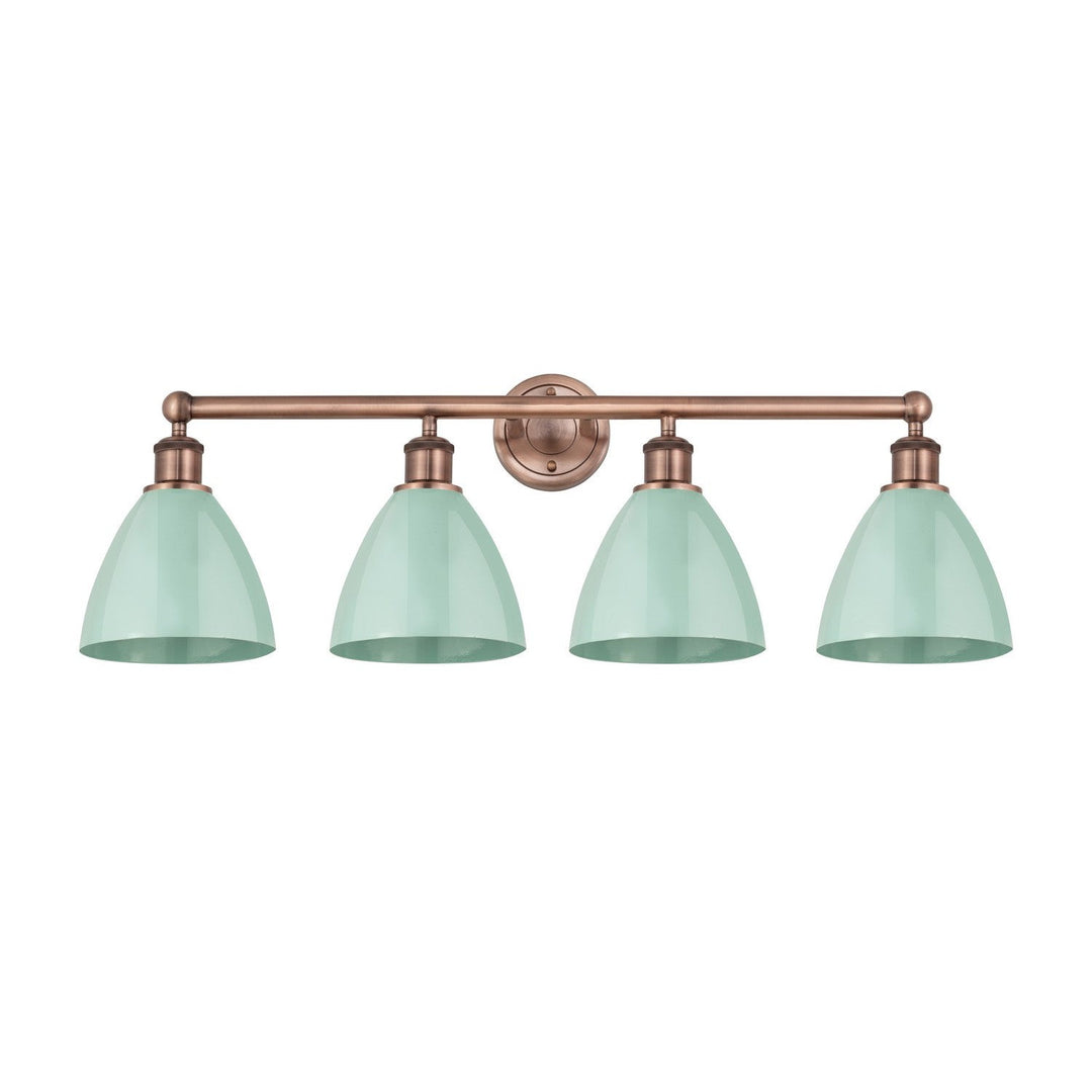 Innovations Downtown Urban 616-4W-AC-MBD-75-SF Bath Vanity Light 35 in. wide - Antique Copper