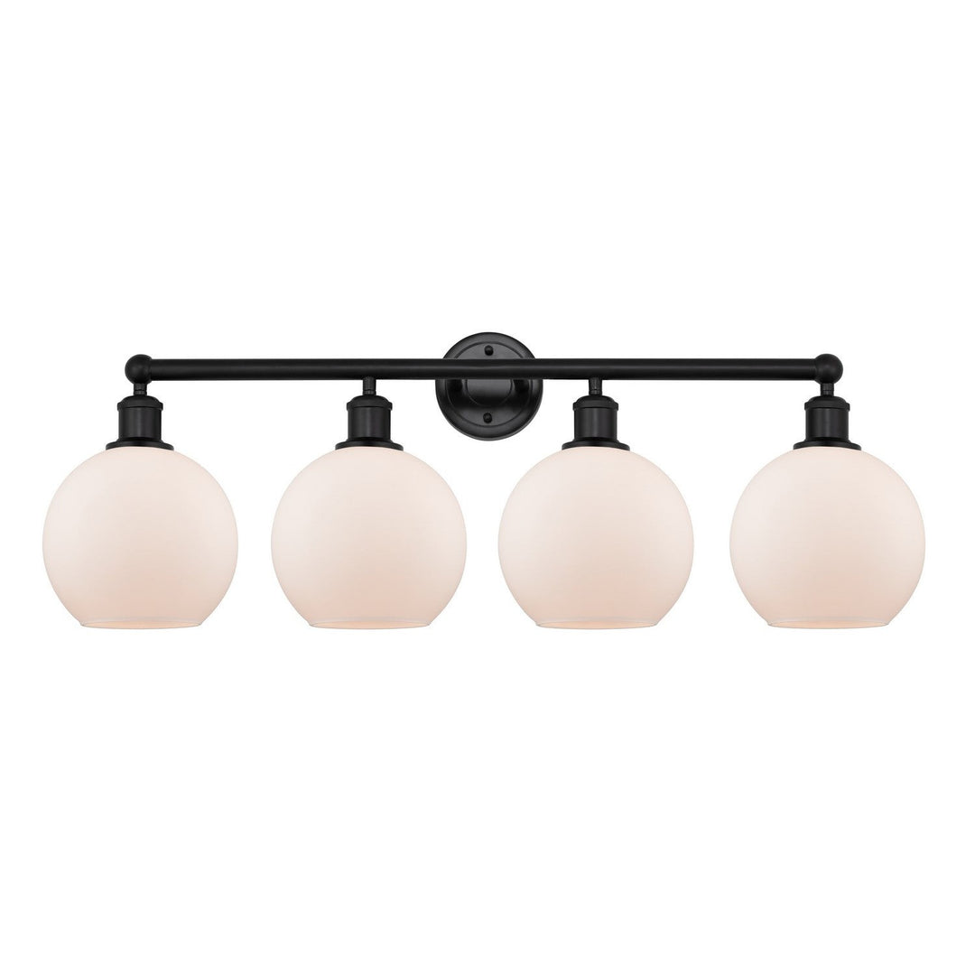 Innovations Downtown Urban 616-4W-BK-G121-8 Bath Vanity Light 35 in. wide - Matte Black