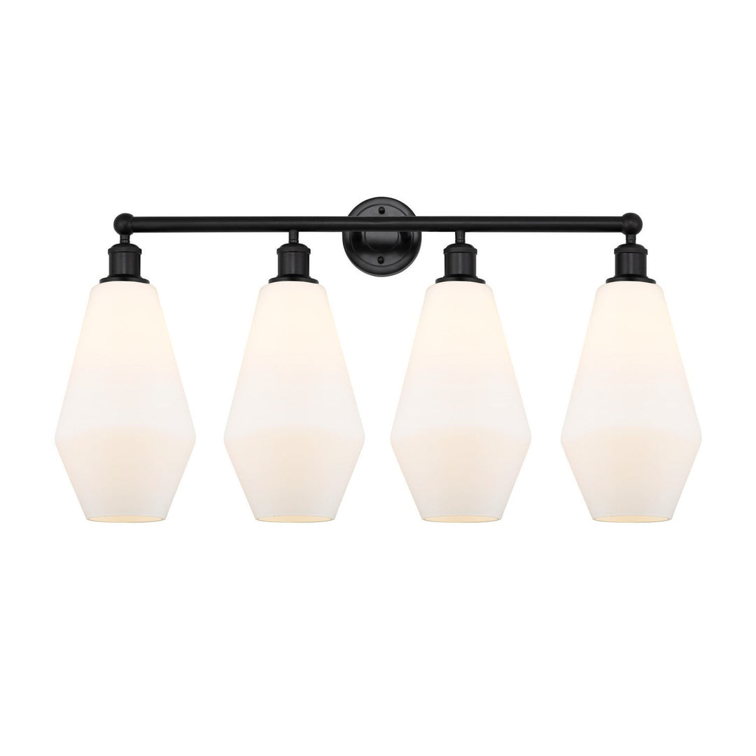 Innovations Downtown Urban 616-4W-BK-G651-7 Bath Vanity Light 34 in. wide - Matte Black