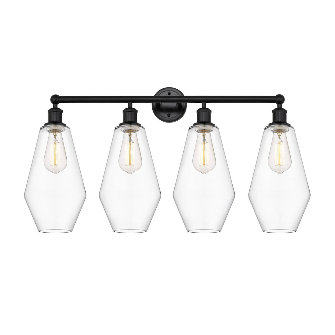 Innovations Downtown Urban 616-4W-BK-G652-7 Bath Vanity Light 34 in. wide - Matte Black