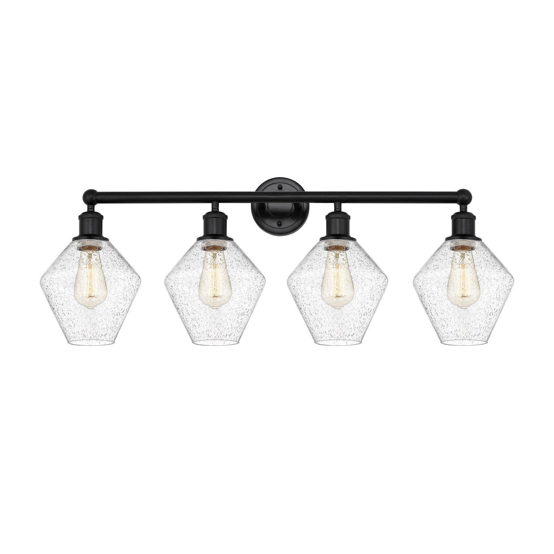 Innovations Downtown Urban 616-4W-BK-G654-8 Bath Vanity Light 35 in. wide - Matte Black