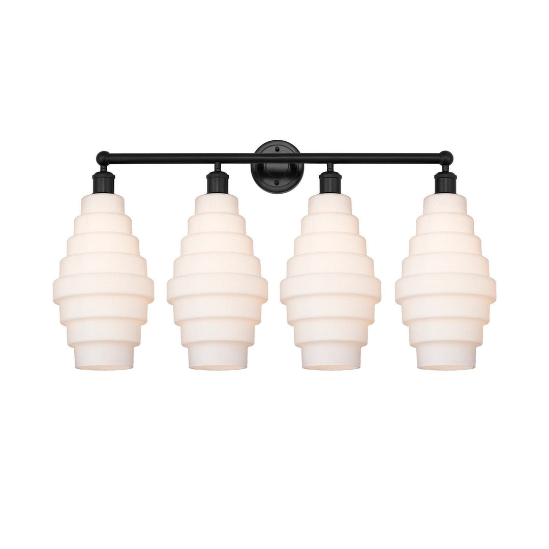 Innovations Downtown Urban 616-4W-BK-G671-8 Bath Vanity Light 35 in. wide - Matte Black