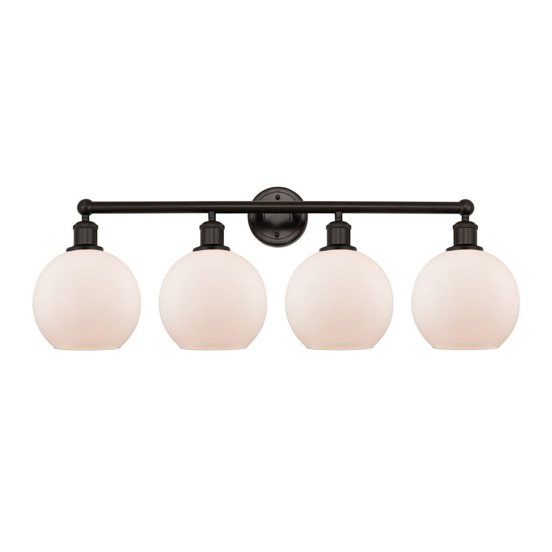Innovations Downtown Urban 616-4W-OB-G121-8 Bath Vanity Light 35 in. wide - Oil Rubbed Bronze