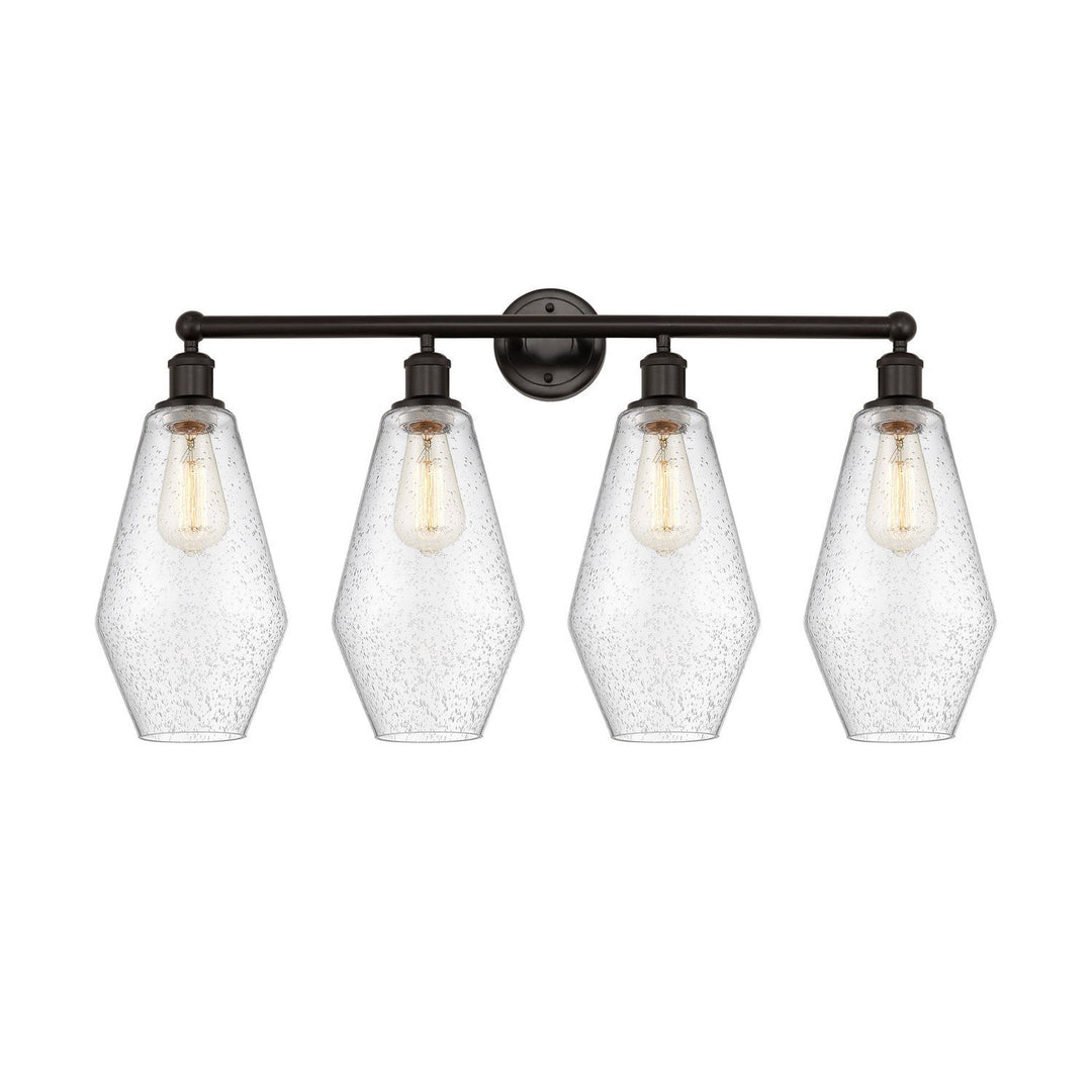 Innovations Downtown Urban 616-4W-OB-G654-7 Bath Vanity Light 34 in. wide - Oil Rubbed Bronze
