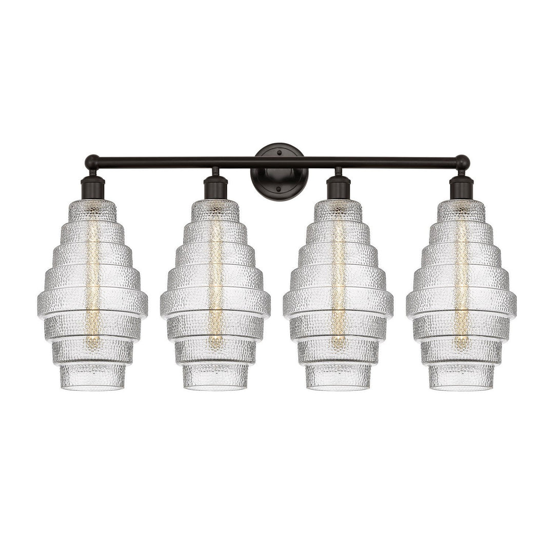 Innovations Downtown Urban 616-4W-OB-G672-8 Bath Vanity Light 35 in. wide - Oil Rubbed Bronze