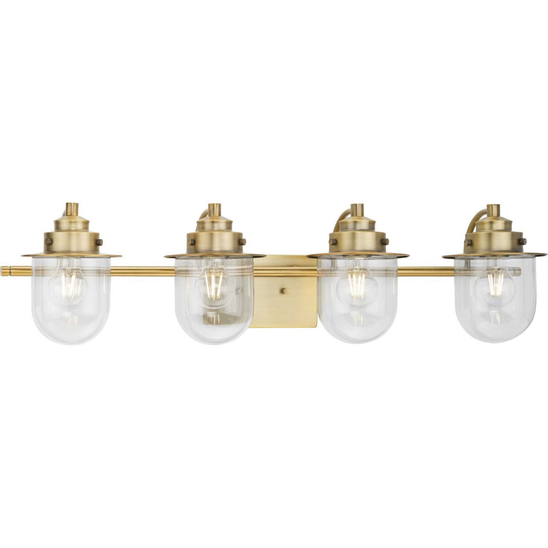 Progress Northlake P300437-163 Bath Vanity Light 33 in. wide - Vintage Brass