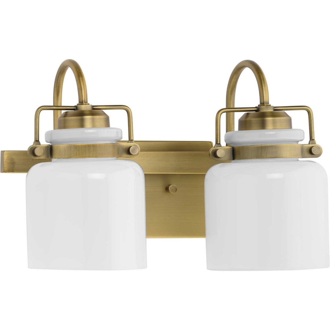 Progress Fessler P300439-163 Bath Vanity Light 13 in. wide - Vintage Brass