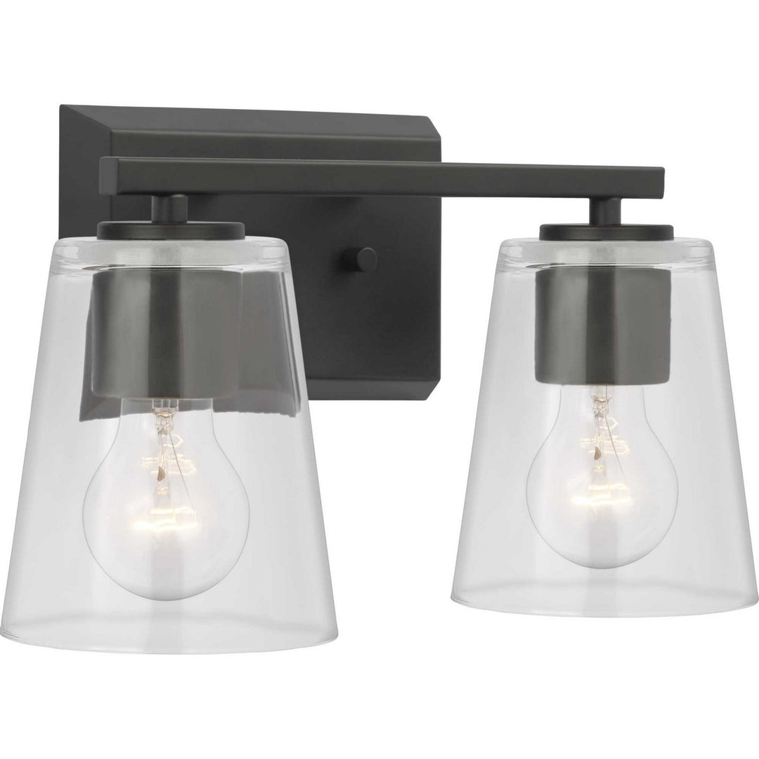 Progress Vertex P300458-31M Bath Vanity Light 13 in. wide - Matte Black