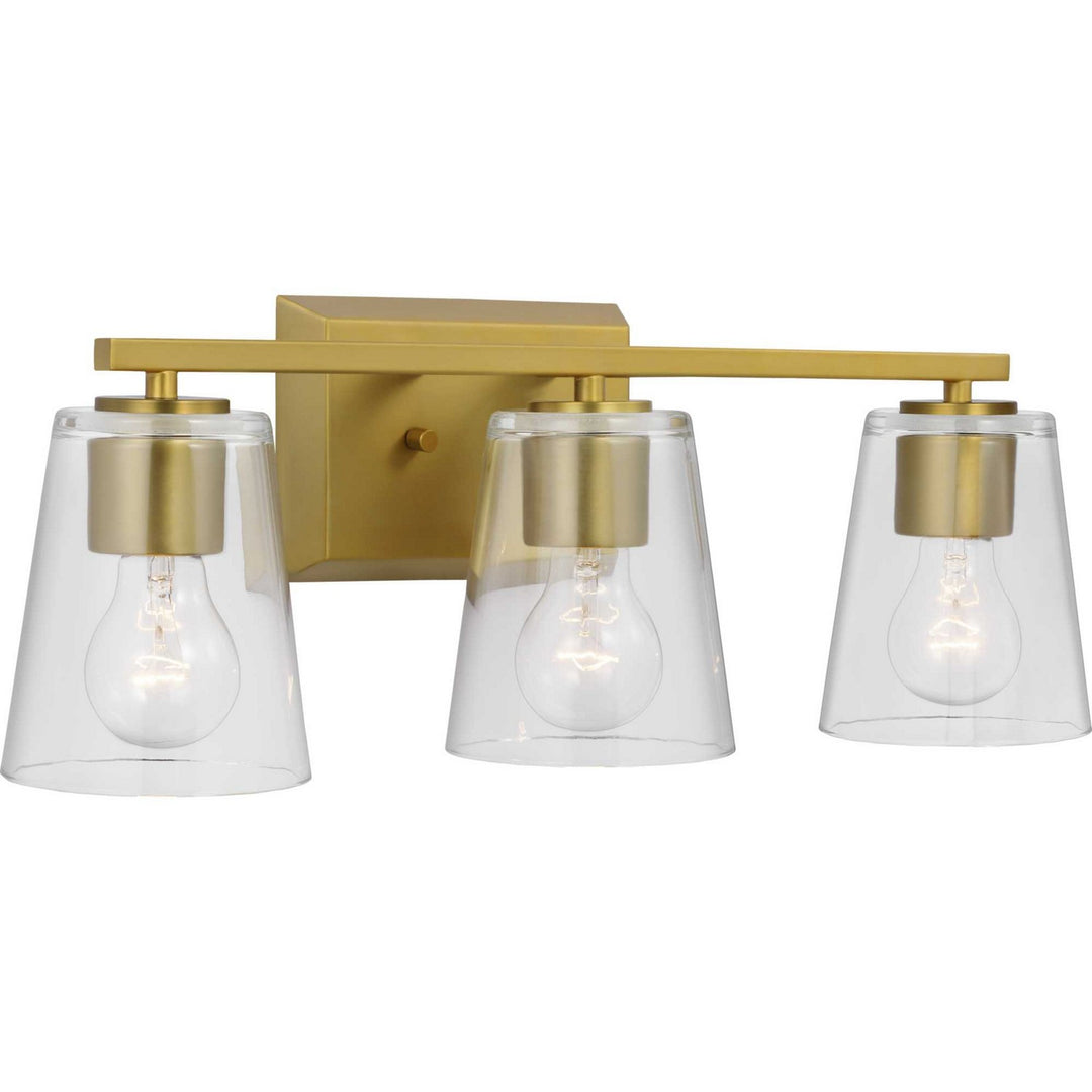 Progress Vertex P300459-191 Bath Vanity Light 21 in. wide - Brushed Gold