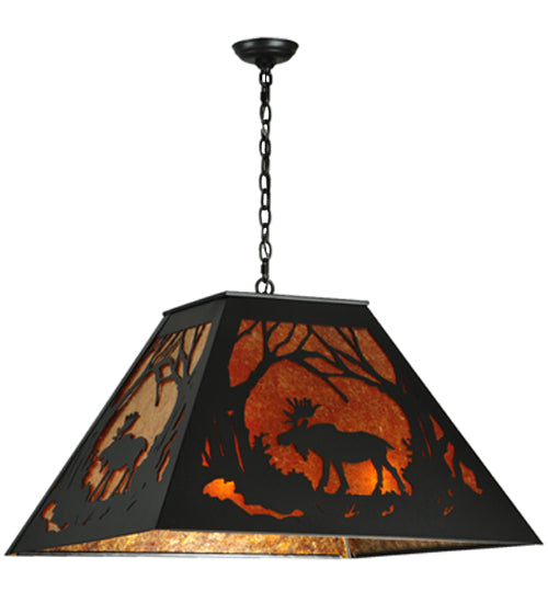 Meyda Tiffany Moose At Dawn 134438 Pendant Light - Mahogany Bronze