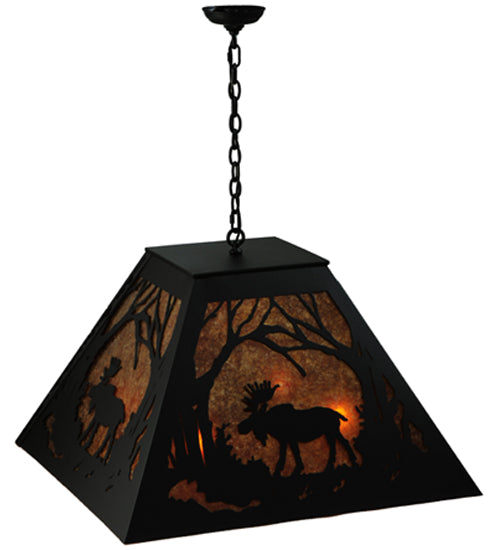 Meyda Tiffany Moose At Dawn 134438 Pendant Light - Mahogany Bronze