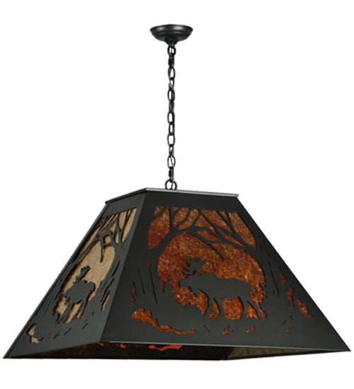 Meyda Tiffany Moose At Dawn 134438 Pendant Light - Mahogany Bronze
