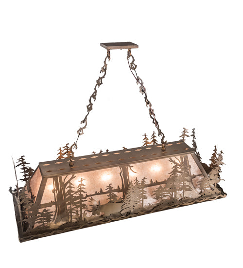 Meyda Tiffany Moose Through The Trees 65119 Pendant Light - Antique Copper