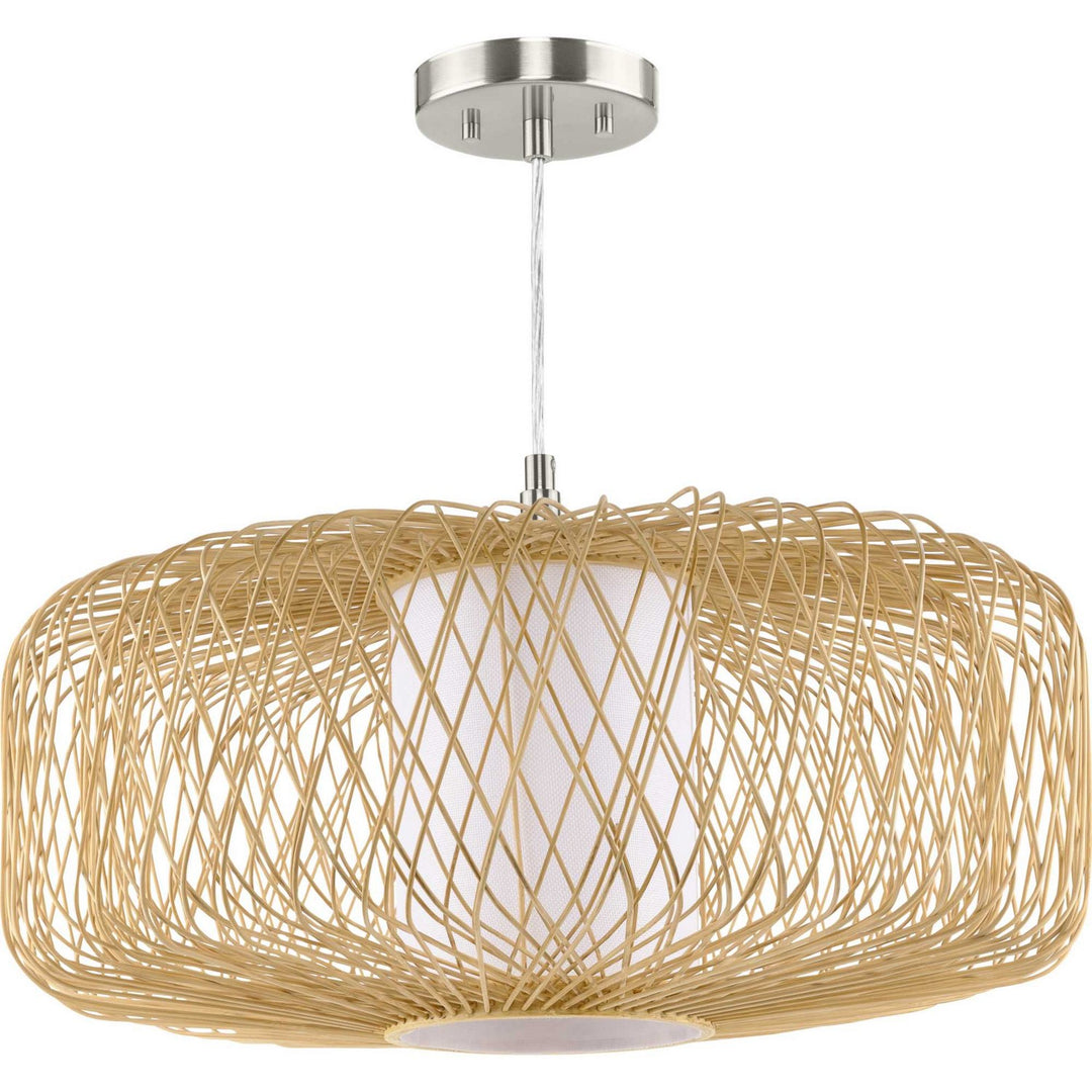 Progress Cordova P500397-201 Pendant Light - Natural Rattan