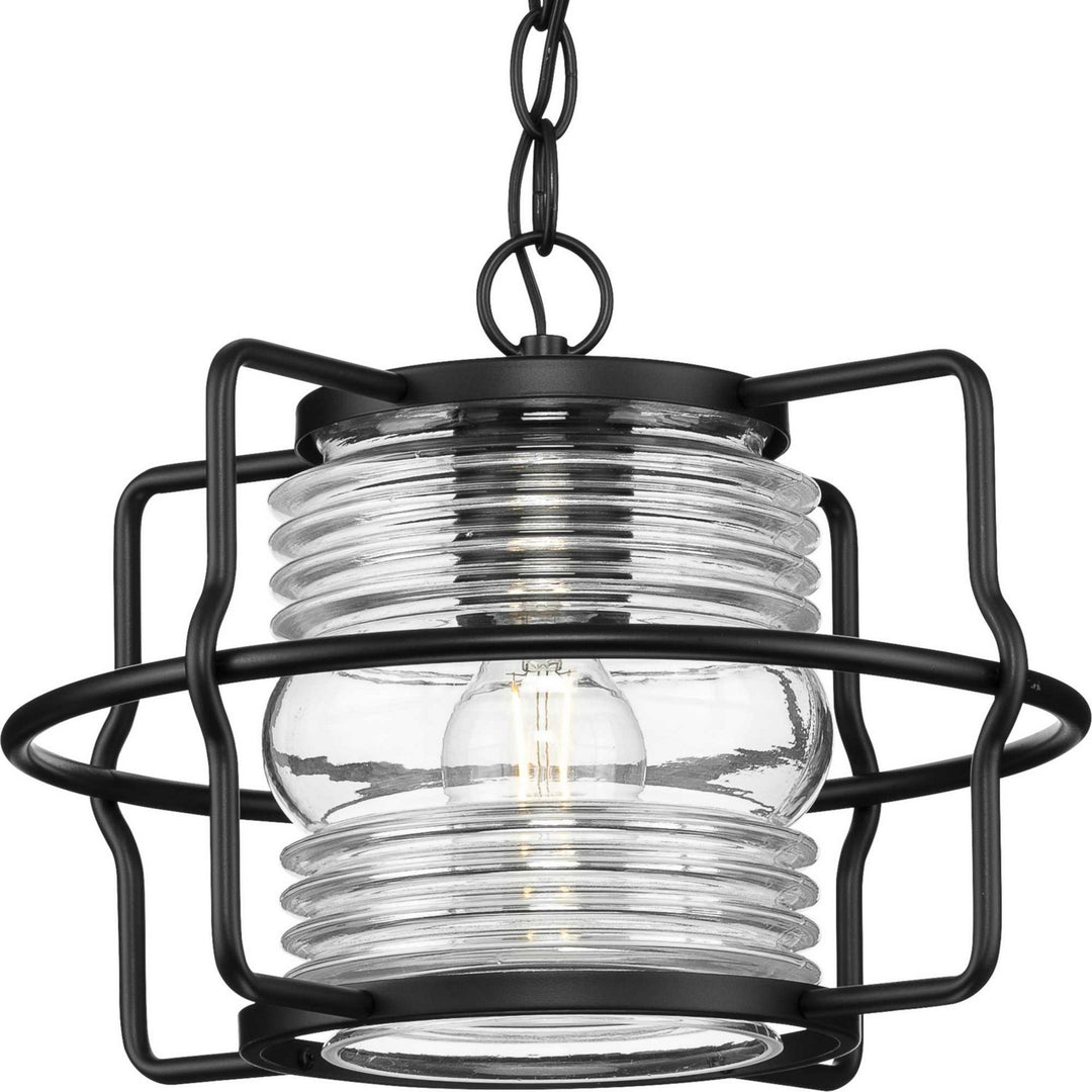 Progress Lighting P550134-31M Keegan One Light Outdoor Hanging Lantern Outdoor Black