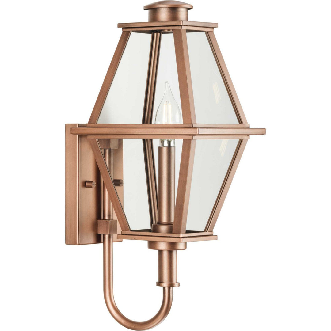 Progress Lighting P560347-169 Bradshaw One Light Outdoor Wall Lantern Outdoor Copper/Antique/Verde