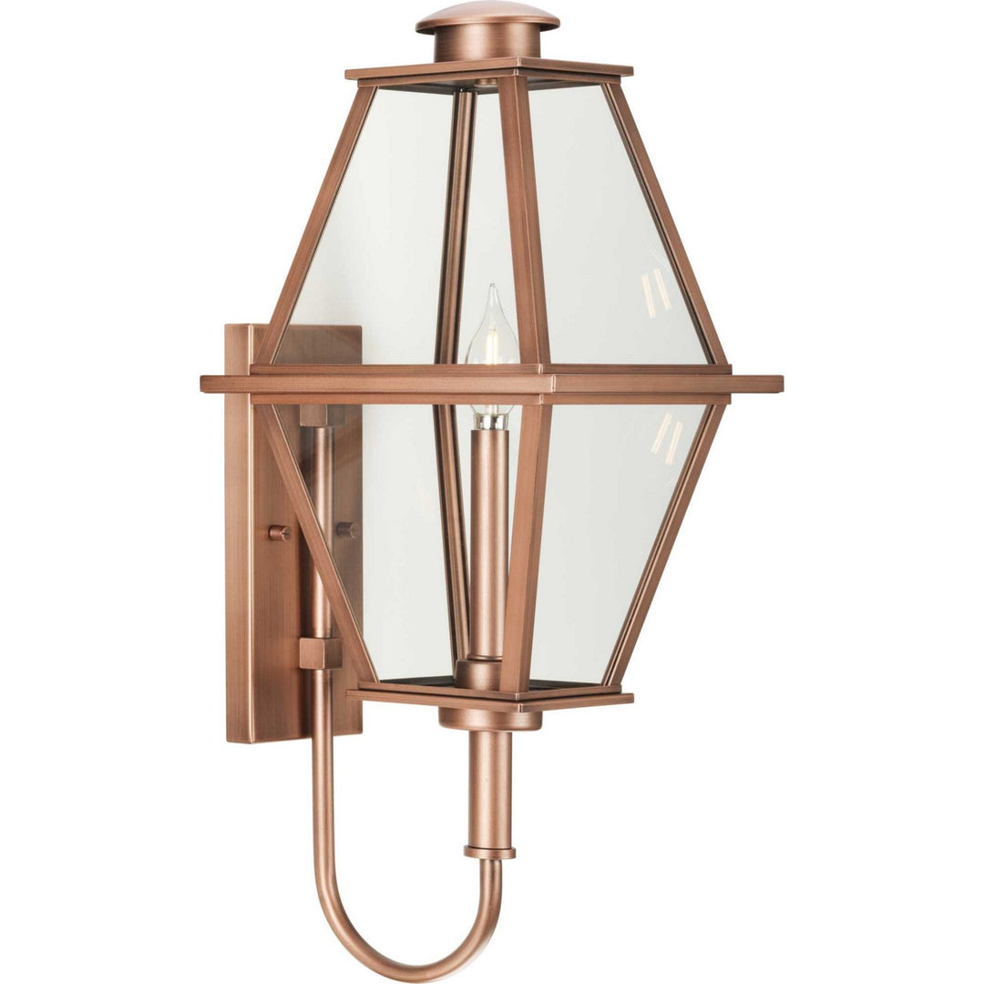 Progress Lighting P560348-169 Bradshaw One Light Outdoor Wall Lantern Outdoor Copper/Antique/Verde