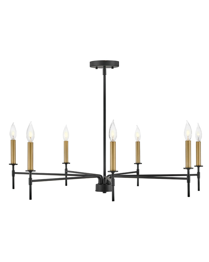 Lark Hux 83077BK Chandelier Light - Black