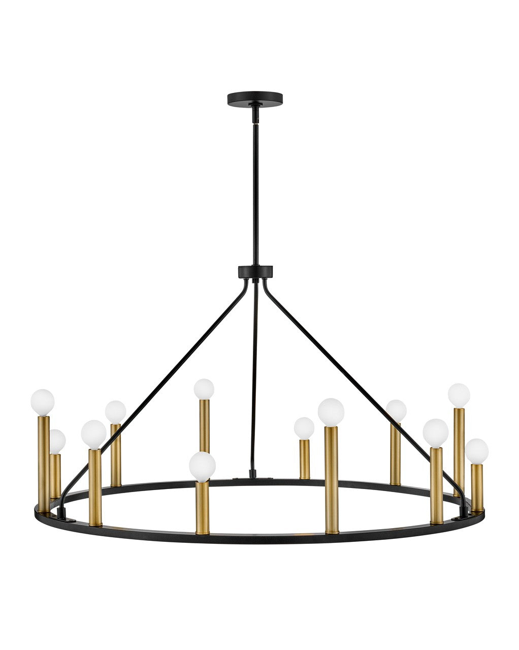 Lark Lazlo 83159BK Chandelier Light - Black