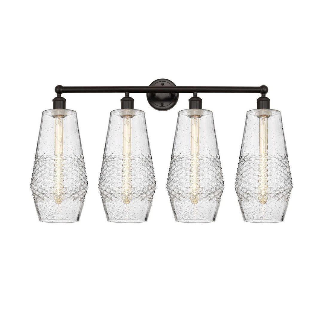 Innovations Downtown Urban 616-4W-OB-G684-7 Bath Vanity Light 34 in. wide - Oil Rubbed Bronze