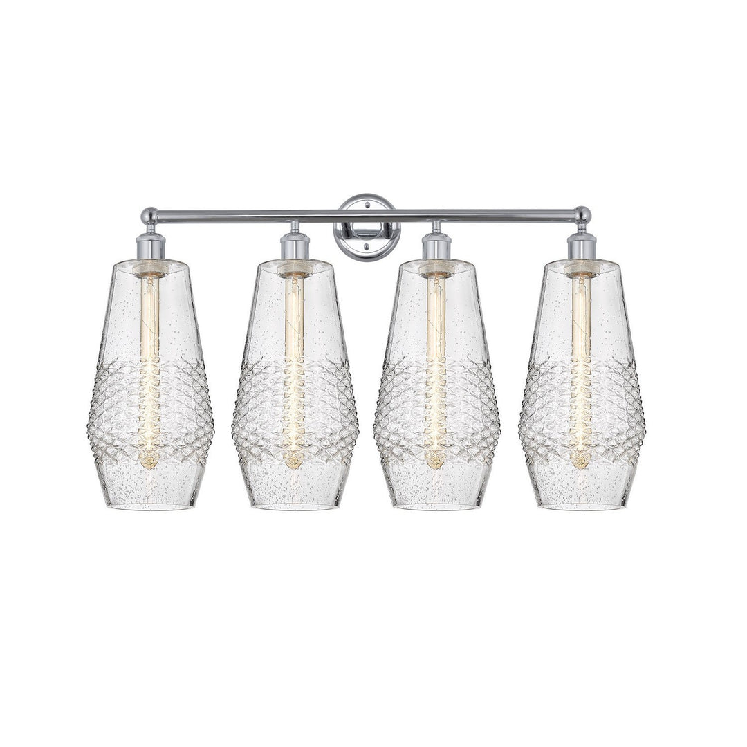 Innovations Downtown Urban 616-4W-PC-G684-7 Bath Vanity Light 34 in. wide - Polished Chrome