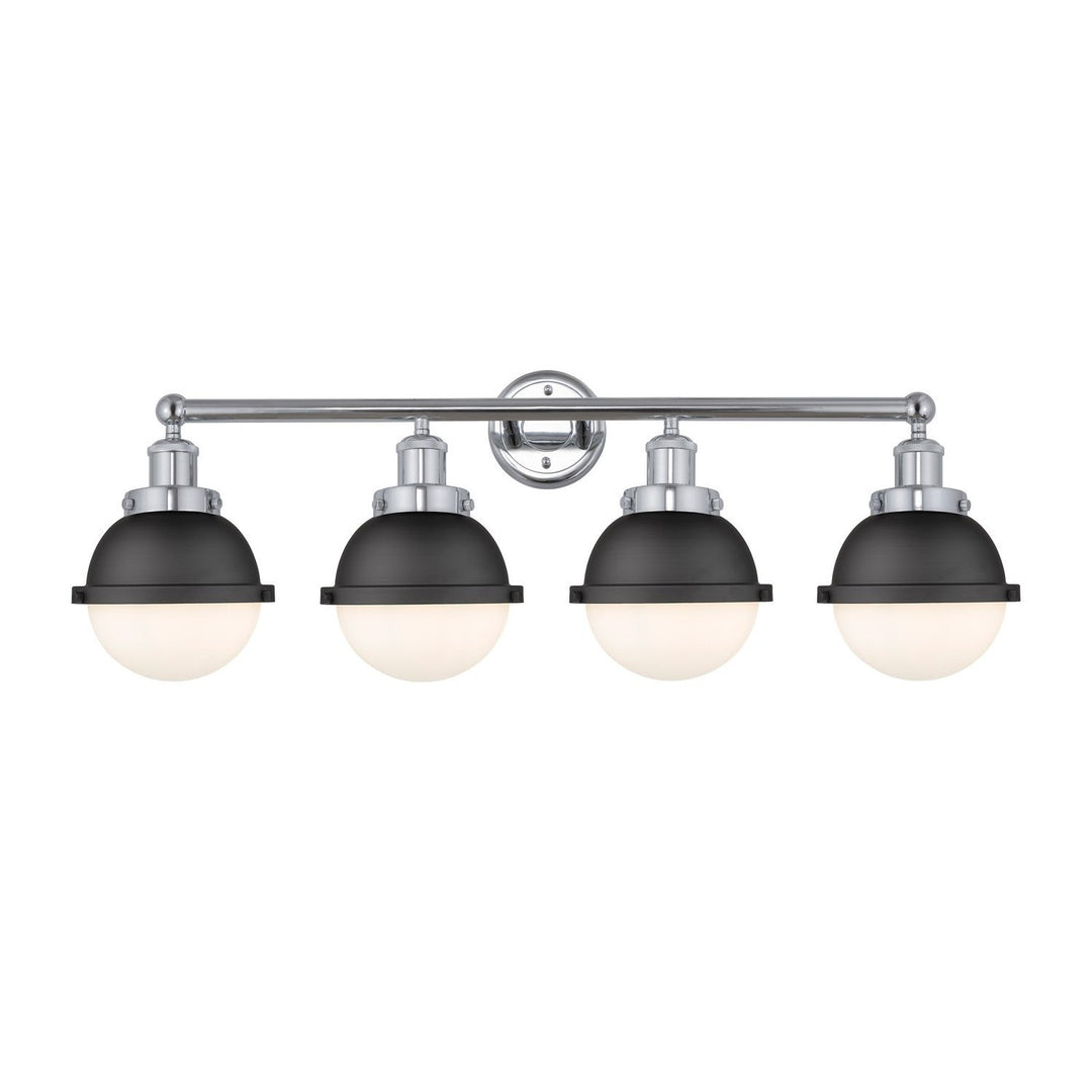 Innovations Downtown Urban 616-4W-PC-HFS-61-BK Bath Vanity Light 35 in. wide - Polished Chrome