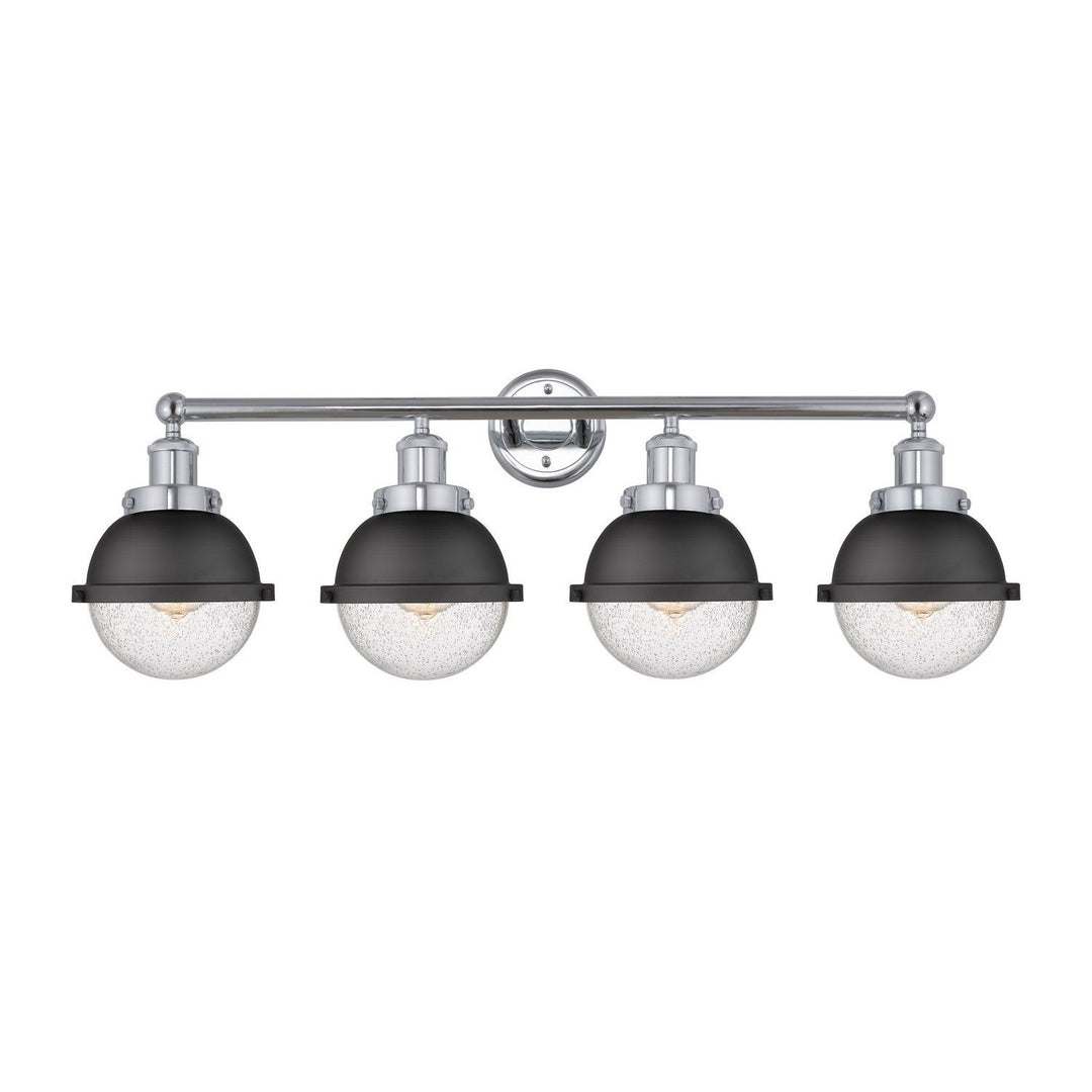 Innovations Downtown Urban 616-4W-PC-HFS-64-BK Bath Vanity Light 35 in. wide - Polished Chrome
