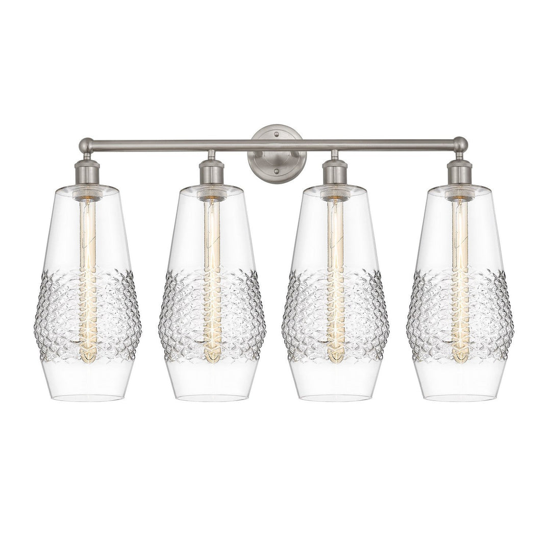 Innovations Downtown Urban 616-4W-SN-G682-7 Bath Vanity Light 34 in. wide - Satin Nickel