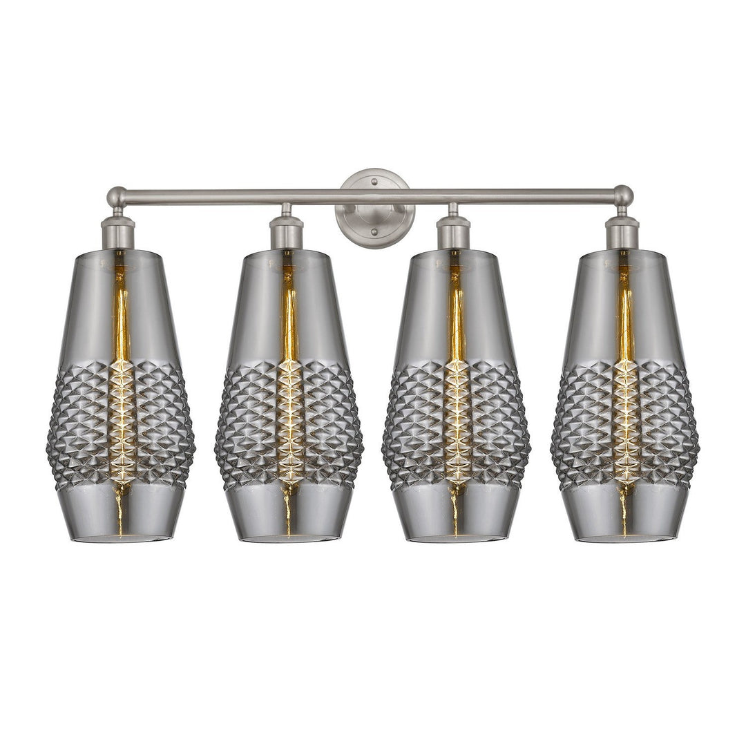 Innovations Downtown Urban 616-4W-SN-G683-7 Bath Vanity Light 34 in. wide - Satin Nickel