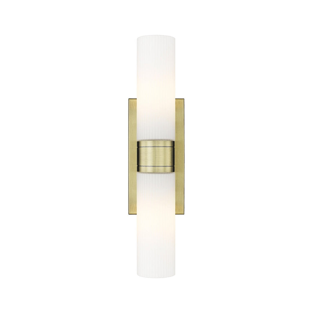 Innovations Downtown Urban 617-2W-AB-G617-11SWH Bath Vanity Light 24 in. wide - Antique Brass