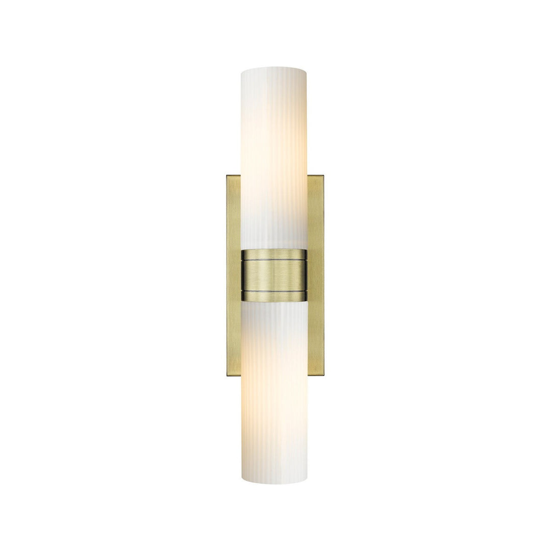 Innovations Downtown Urban 617-2W-AB-G617-8SWH Bath Vanity Light 18 in. wide - Antique Brass