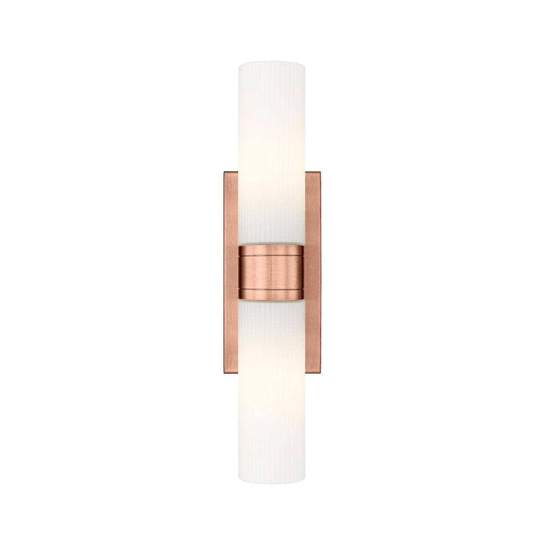 Innovations Downtown Urban 617-2W-AC-G617-8SWH Bath Vanity Light 18 in. wide - Antique Copper