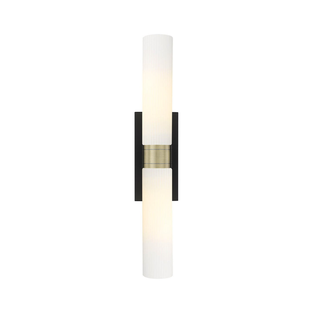 Innovations Downtown Urban 617-2W-BAB-G617-11SWH Bath Vanity Light 24 in. wide - Black Antique Brass