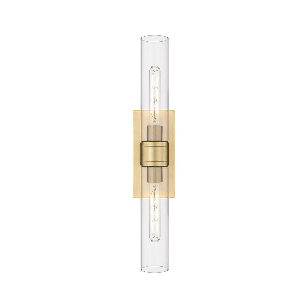 Innovations Downtown Urban 617-2W-BB-G617-11CL Bath Vanity Light 24 in. wide - Brushed Brass