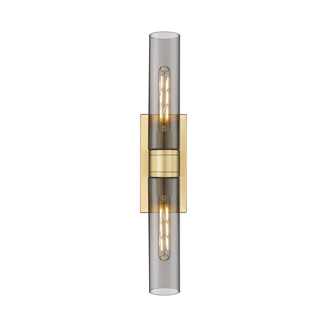 Innovations Downtown Urban 617-2W-BB-G617-11SM Bath Vanity Light 24 in. wide - Brushed Brass