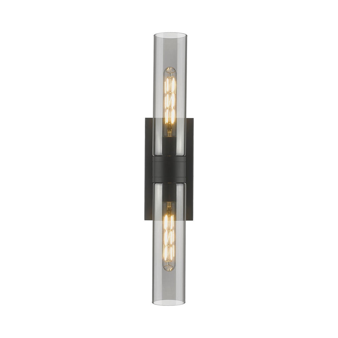 Innovations Downtown Urban 617-2W-BK-G617-11SM Bath Vanity Light 24 in. wide - Matte Black