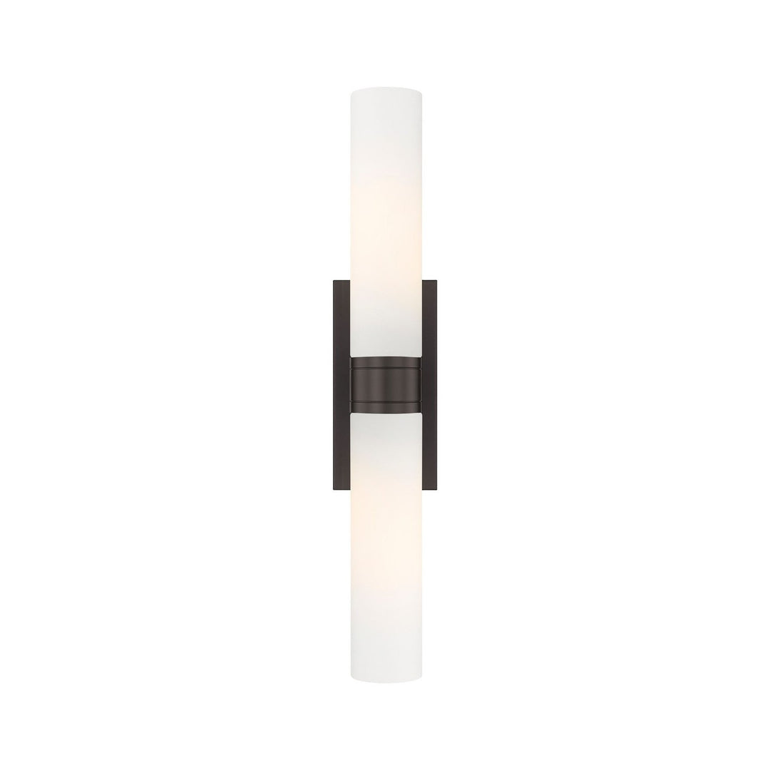 Innovations Downtown Urban 617-2W-OB-G617-11WH Bath Vanity Light 24 in. wide - Oil Rubbed Bronze