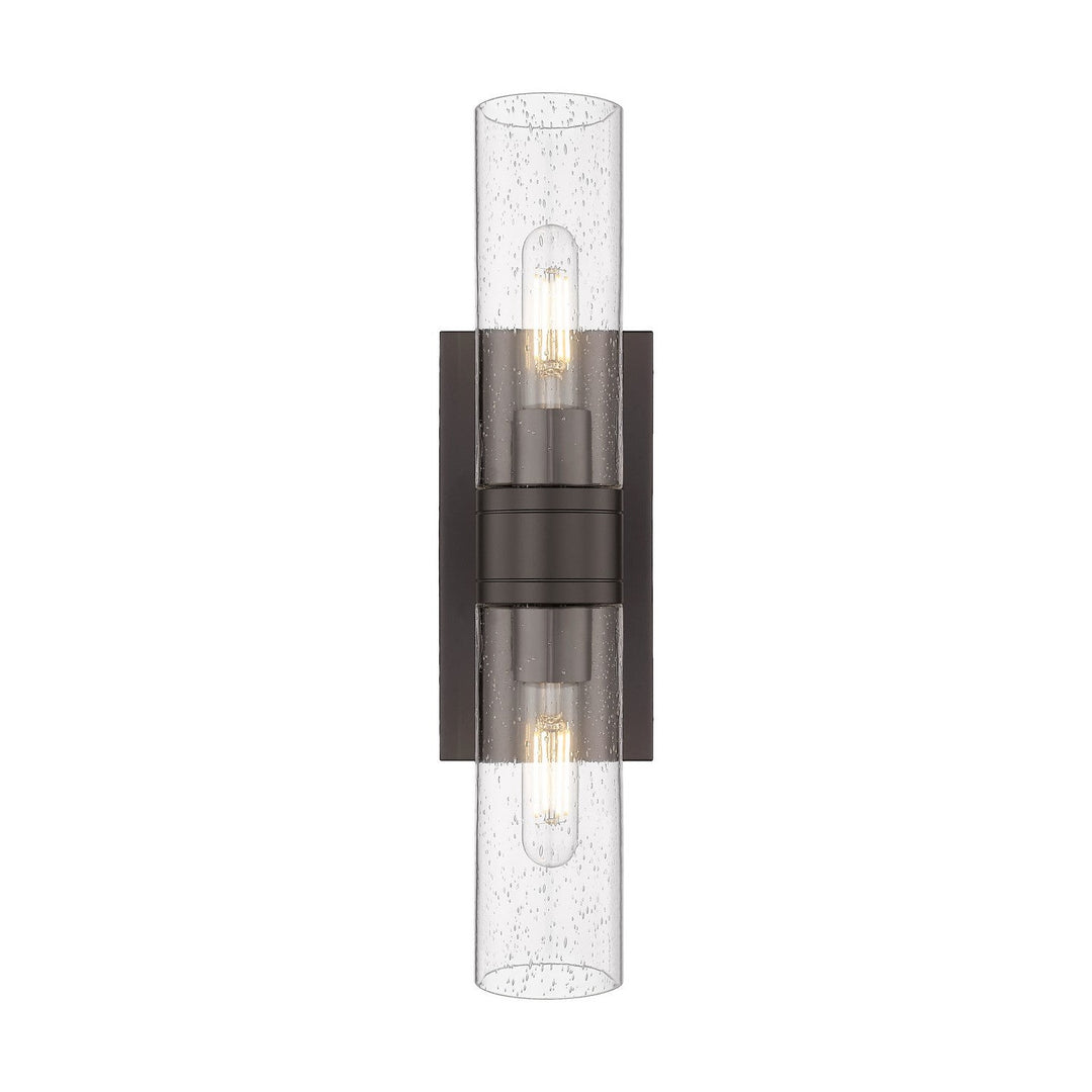 Innovations Downtown Urban 617-2W-OB-G617-8SDY Bath Vanity Light 18 in. wide - Oil Rubbed Bronze