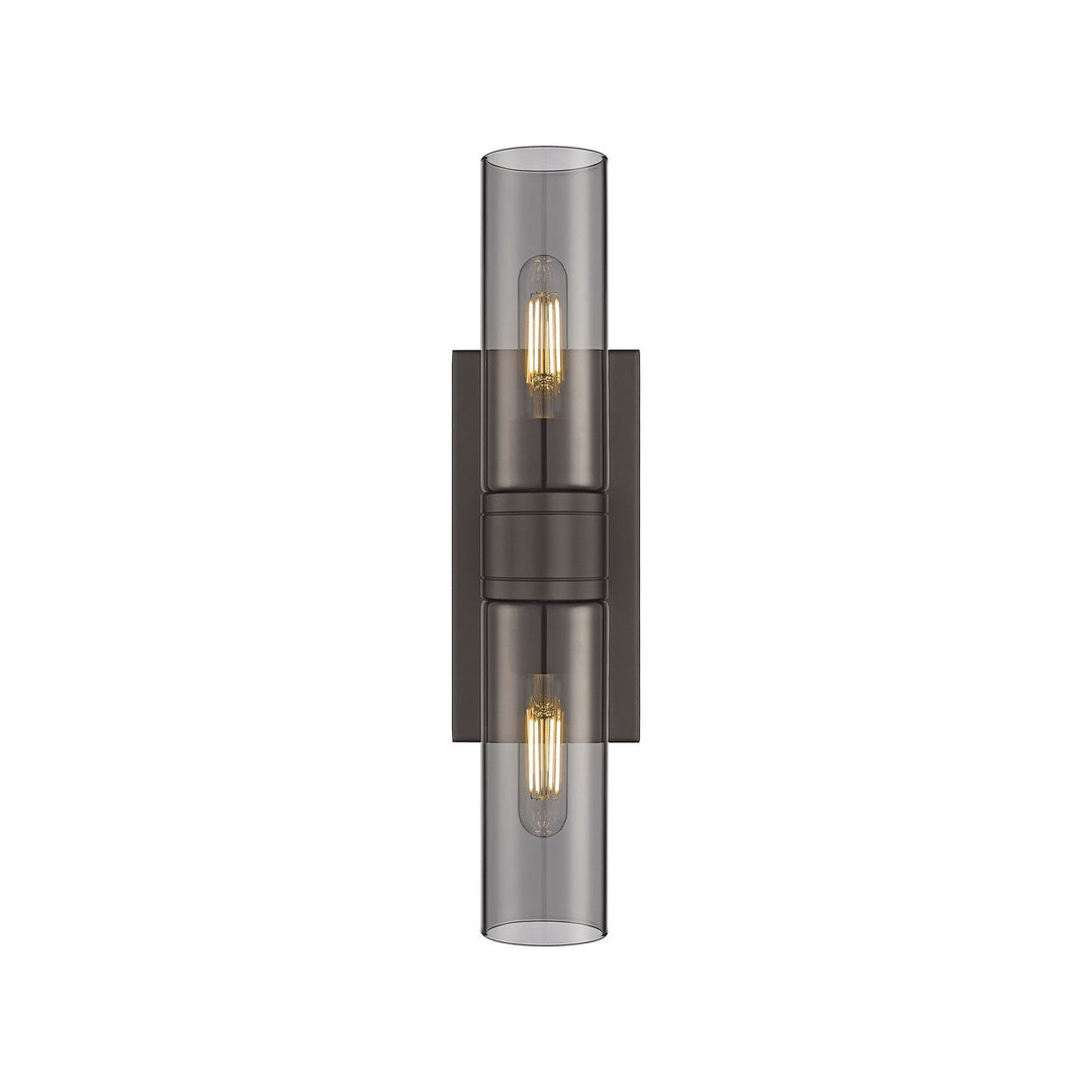 Innovations Downtown Urban 617-2W-OB-G617-8SM Bath Vanity Light 18 in. wide - Oil Rubbed Bronze