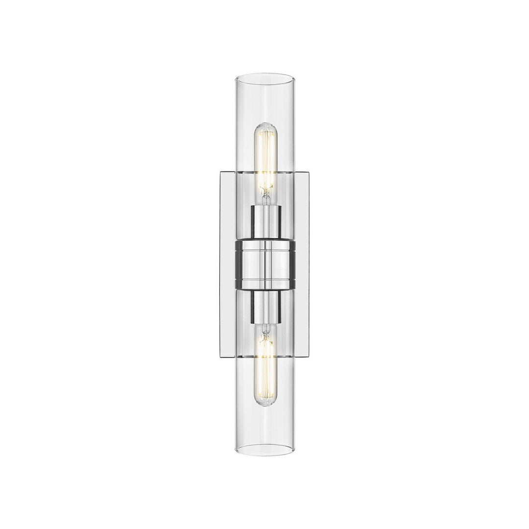 Innovations Downtown Urban 617-2W-PC-G617-8CL Bath Vanity Light 18 in. wide - Polished Chrome