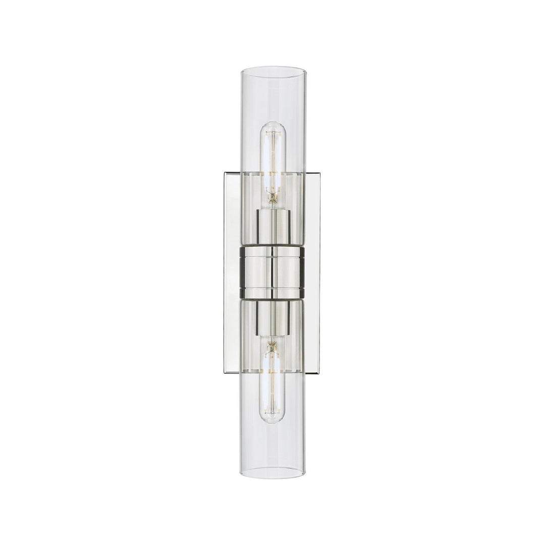 Innovations Downtown Urban 617-2W-PN-G617-8CL Bath Vanity Light 18 in. wide - Polished Nickel