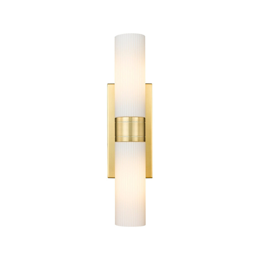 Innovations Downtown Urban 617-2W-SG-G617-8SWH Bath Vanity Light 18 in. wide - Satin Gold