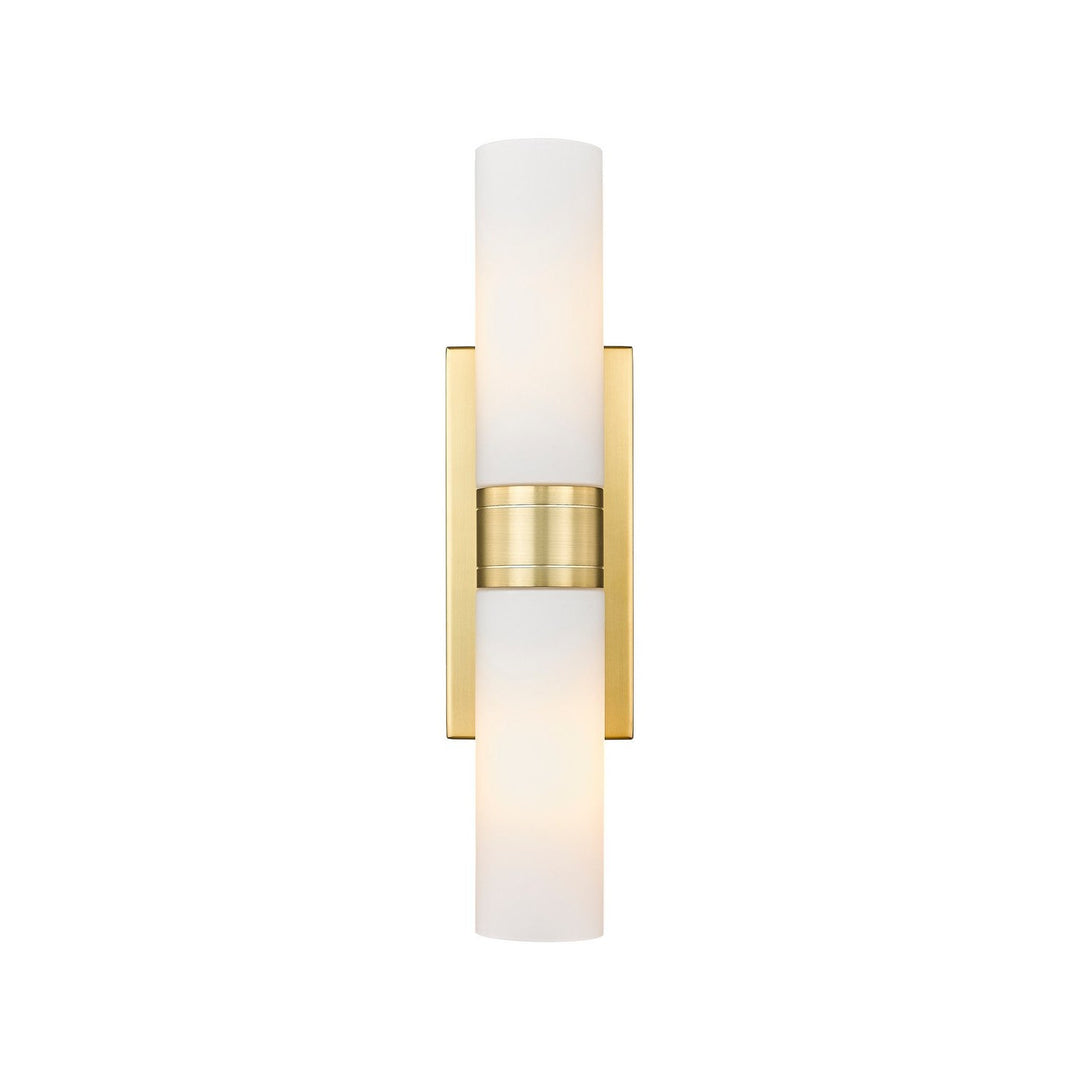 Innovations Downtown Urban 617-2W-SG-G617-8WH Bath Vanity Light 18 in. wide - Satin Gold