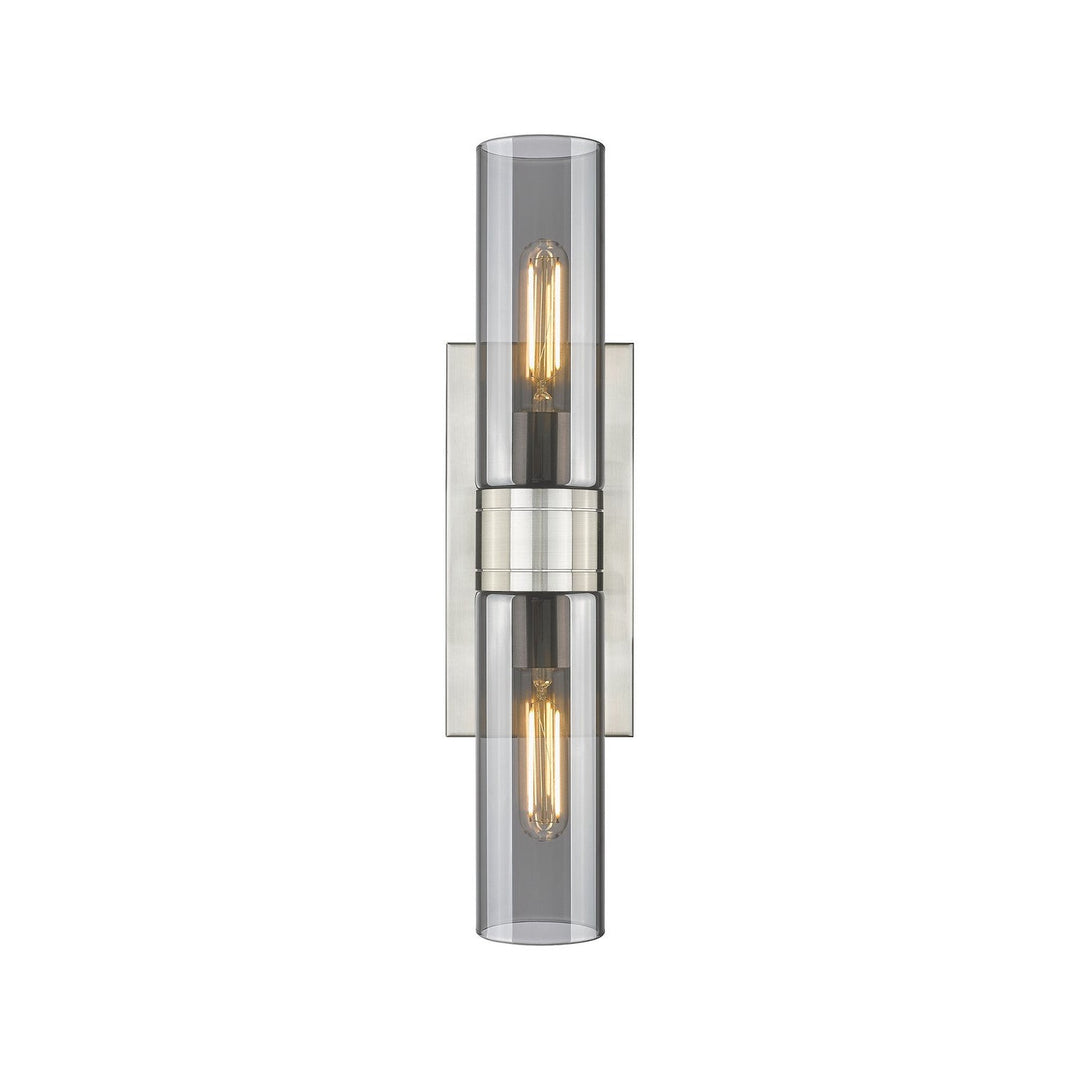 Innovations Downtown Urban 617-2W-SN-G617-8SM Bath Vanity Light 18 in. wide - Satin Nickel