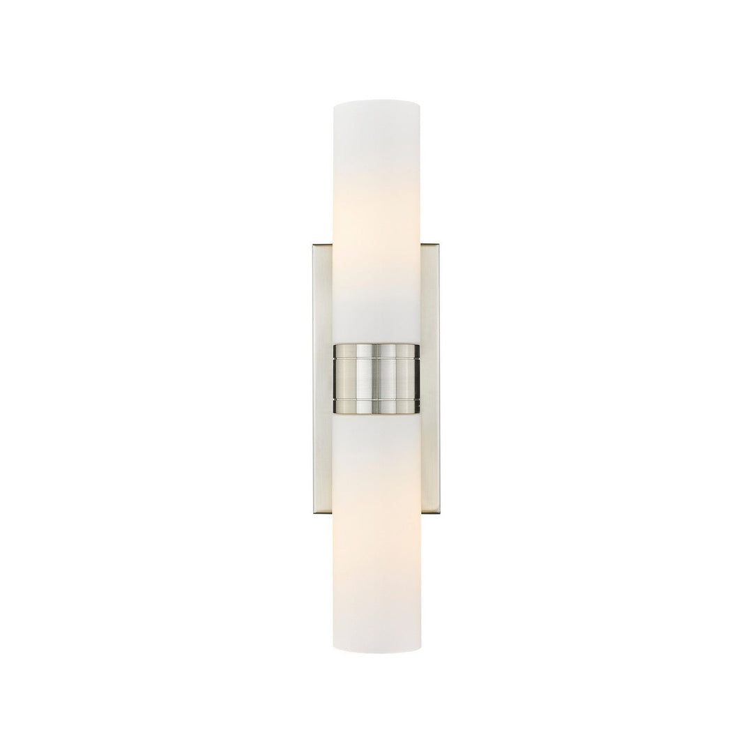 Innovations Downtown Urban 617-2W-SN-G617-8WH Bath Vanity Light 18 in. wide - Satin Nickel