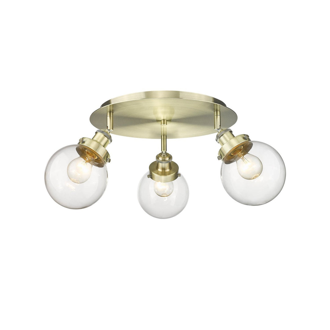 Innovations Downtown Urban 916-3C-AB-G202-6 Ceiling Light - Antique Brass