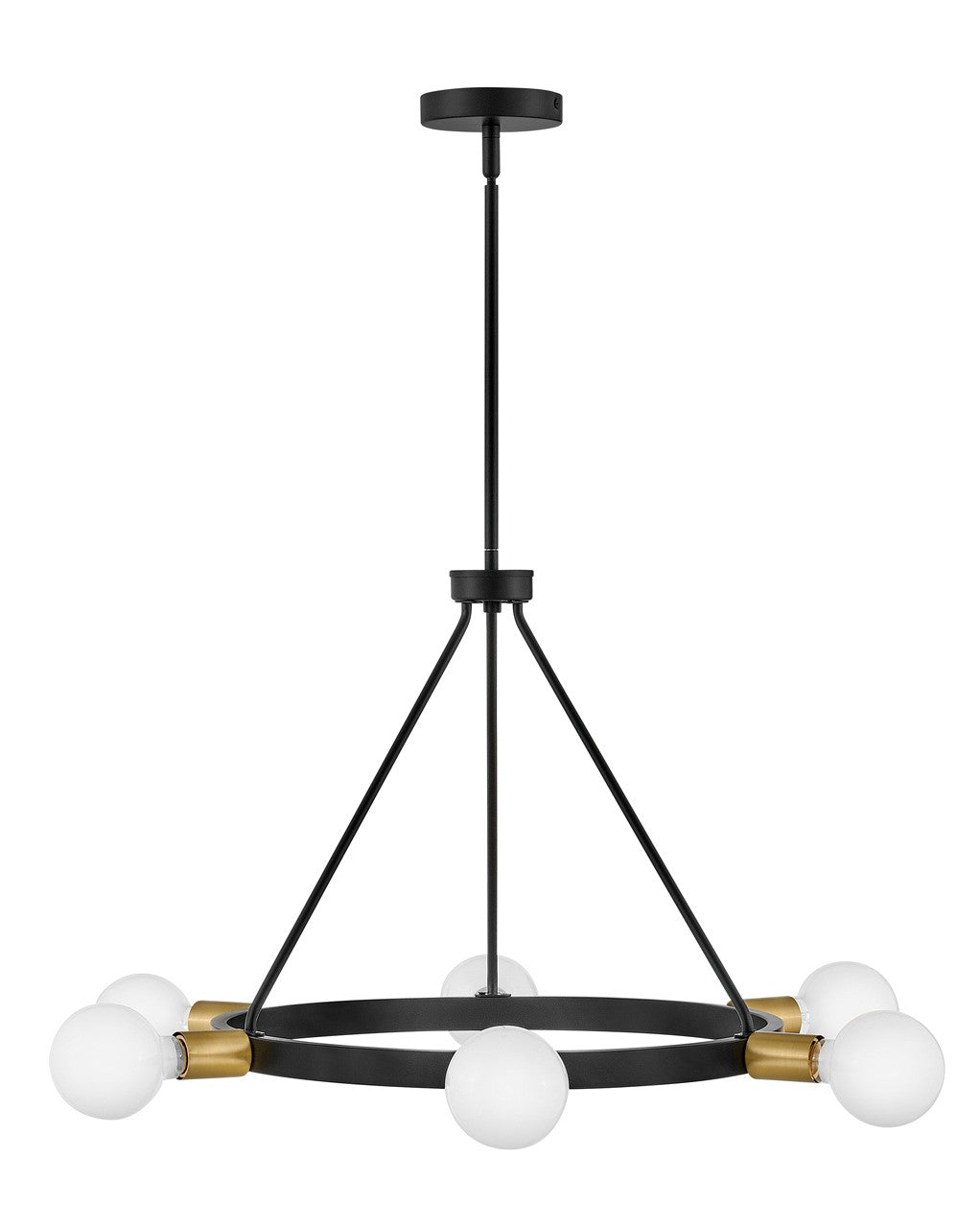 Lark Orla 83616BK Chandelier Light - Black