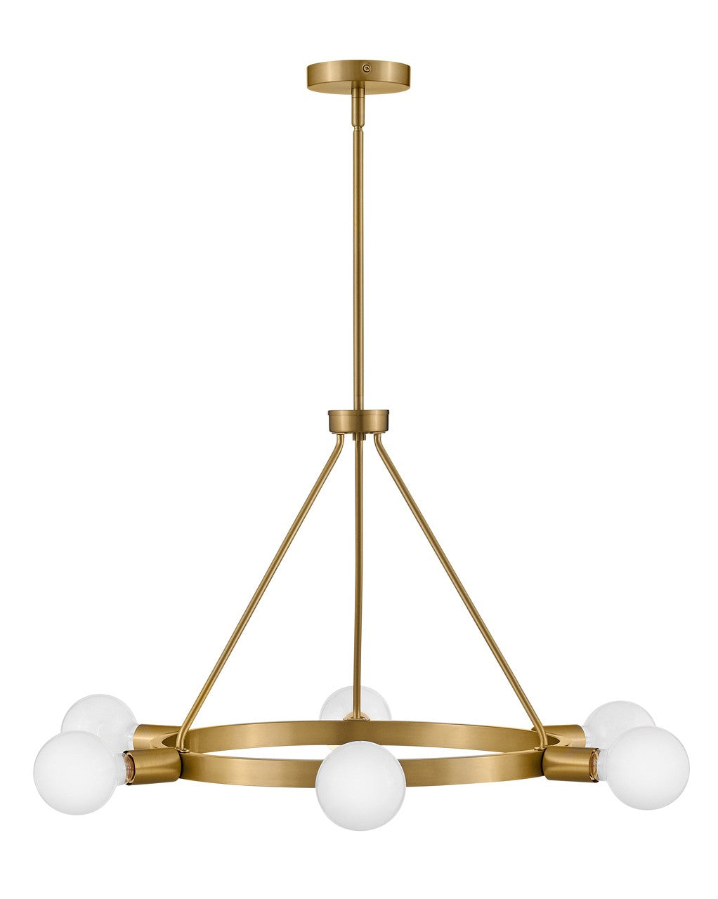 Lark Orla 83616LCB Chandelier Light - Lacquered Brass