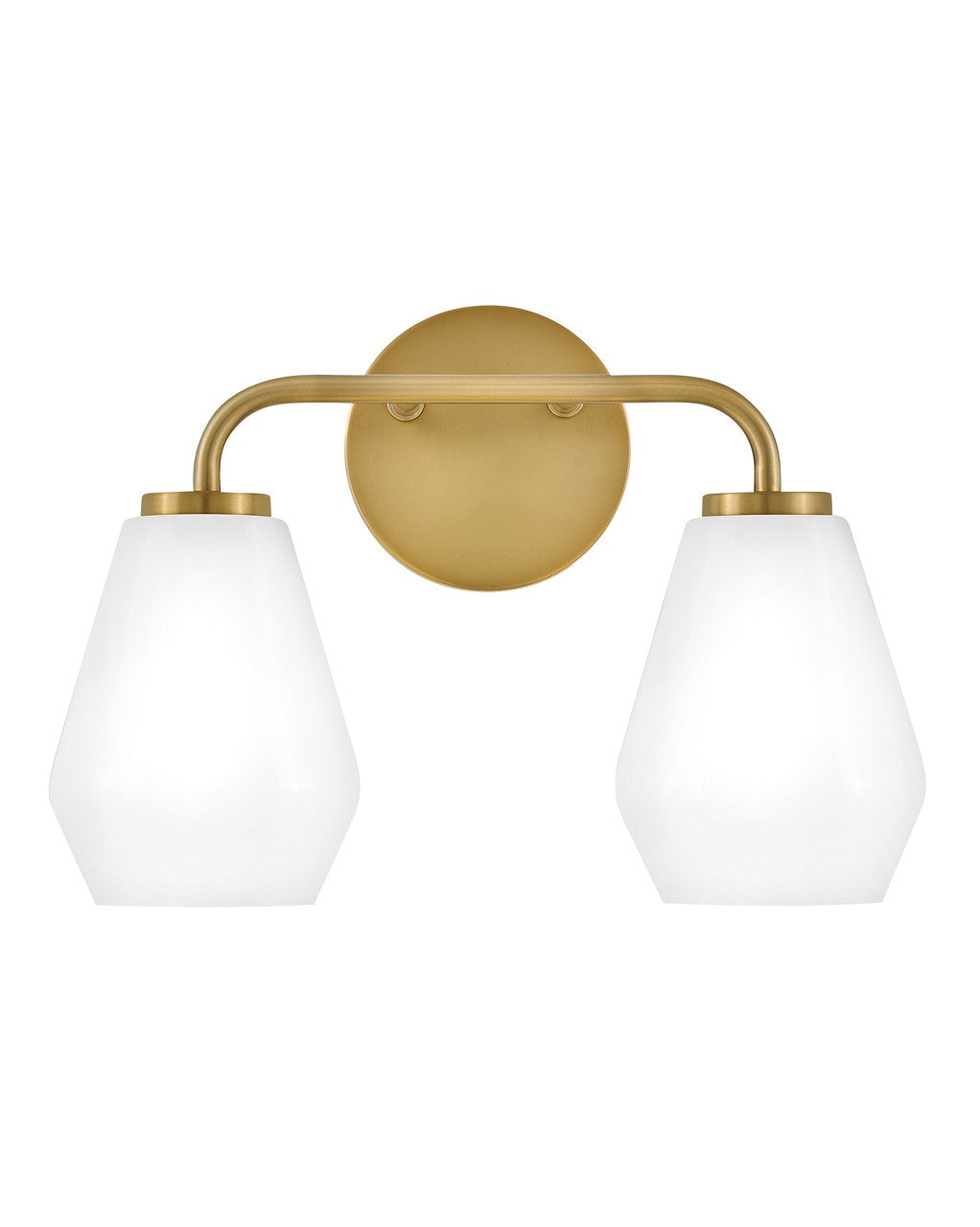 Lark Gio 85502LCB Bath Vanity Light 15 in. wide - Lacquered Brass