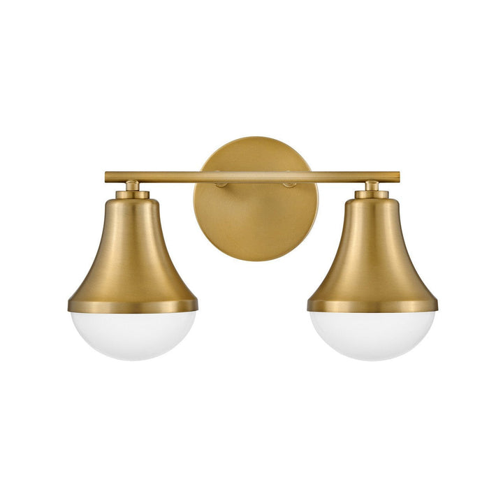 Lark Haddie 85512LCB Bath Vanity Light 15 in. wide - Lacquered Brass